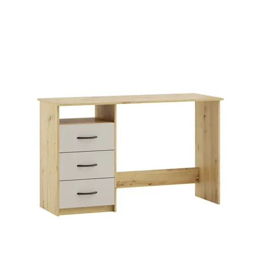 Schreibtisch - LB ca. 123x50 cm, Eiche Dekor, Kaschmir