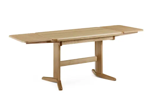 Esstisch - ausziehbar, LB ca. 122x72 cm, Eiche teilmassiv