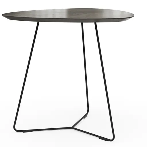 Ecktisch Fano - LBH ca. 59x50x55 cm, HPL Laminat, Graubraun