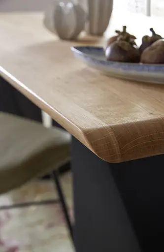 Esstisch Cinque Passi - LB ca. 240x95 cm, Asteiche massiv natur