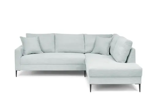 Ecksofa - 3-Sitzer, Ecke rechts, Stoff, Mint