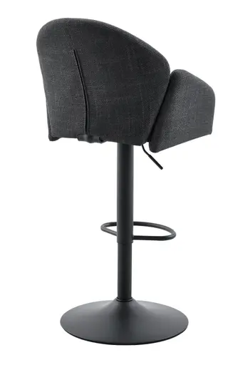 Barhocker - drehbar, höhenverstellbar, Stoff, Anthrazit