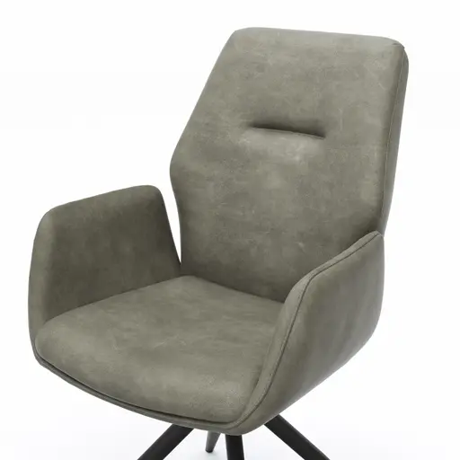 Armlehnstuhl Dalyan - drehbar, Stoff, Grau
