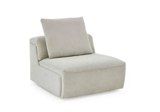 Sessel - inkl. Kissen mit Rolle, Stoff, Natur