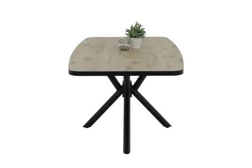 Esstisch - LB ca. 180x100 cm, Viking Eiche Nachbildung, Schwarz