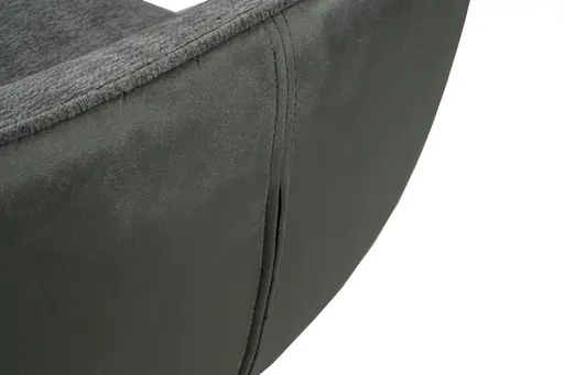 Stuhl MERRITH - drehbar, Stoff, Graublau