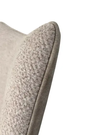 Stuhl MAUREEN - drehbar, Stoff, Creme