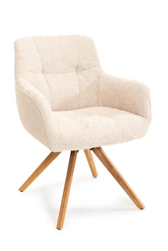 Armlehnstuhl - Polyester, Beige