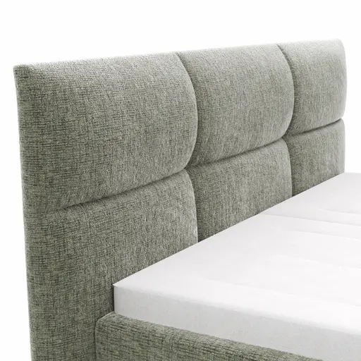 Bettgestell Carmen - Liegefläche ca. 180x200cm, Stoff, Moos