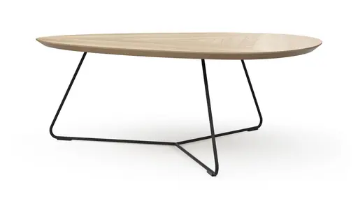 Couchtisch Fano - LBH ca. 87x78x33 cm, Eiche natur, Furnier