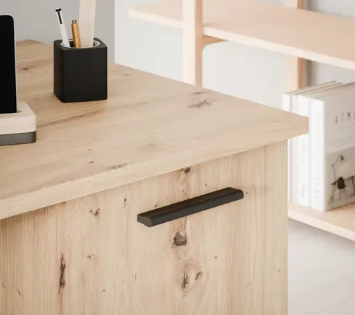 Schreibtisch FEENA- LB ca. 138x60 cm, Eiche Dekor