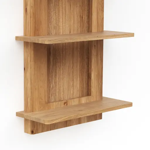Wandregal Hillsboro - Wildeiche natur, geölt