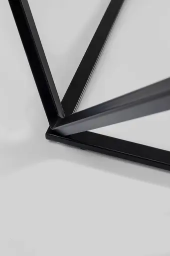Couchtisch - BHT ca. 80x45x80 cm, Stahl, Schwarz, Glas, Klar