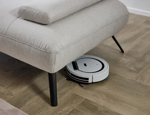 Ecksofa - 2-Sitzer mit Ecke rechts, Stoff, Beige