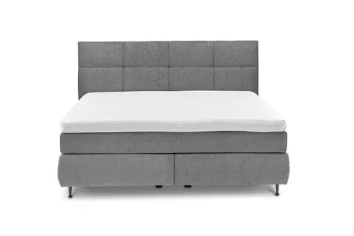  Boxspringbett ALICA- Liegefläche ca. 180x200 cm, Stoff, Anthrazit