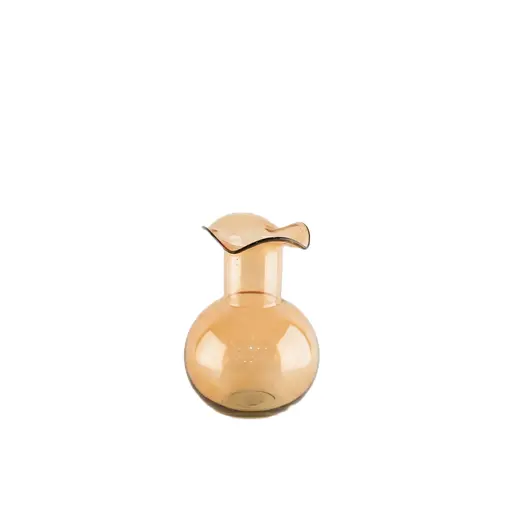 Deko-Vase - DH ca. 15x19 cm, Braun