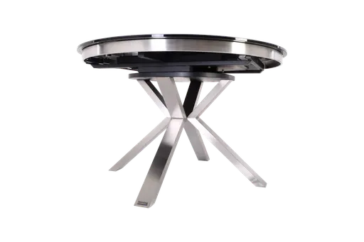 Esstisch MAIJA - ausziehbar, D ca. 120 cm, Keramik, Grau