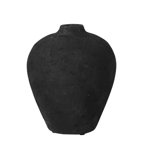 Deko-Vase - DH ca. 18x22 cm, Schwarz