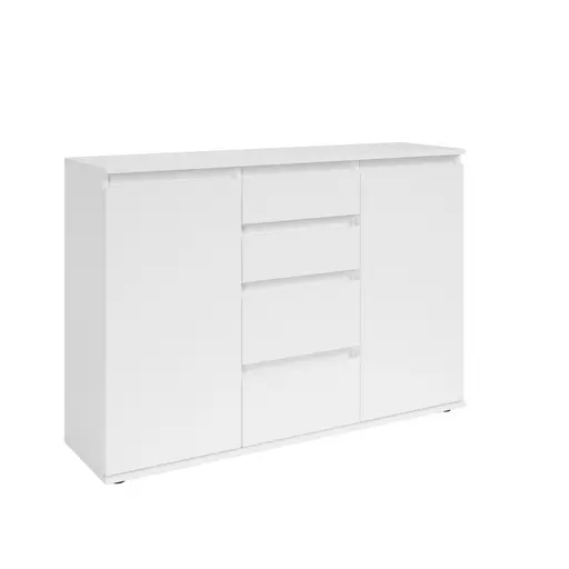 Kommode - B ca. 119 cm, Weiß