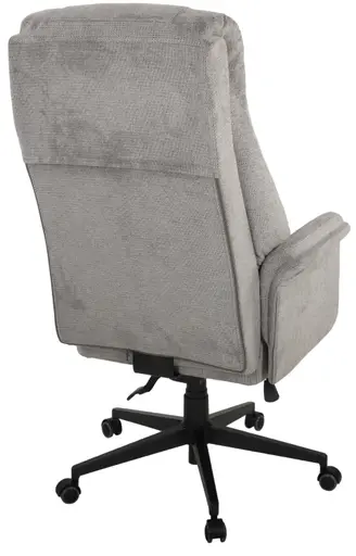 Drehstuhl - drehbar, höhenverstellbar, Webstoff, Grau