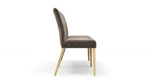 Bank Nashville - Breite ca. 200 cm, Stoff, Dunkelbraun