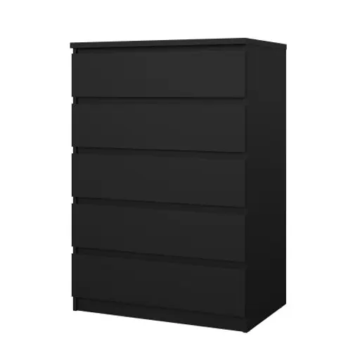 Kommode - B ca. 77 cm, Schwarz