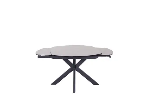 Esstisch MEGGIE - ausziehbar, LB ca. 130x100 cm, Glaskeramik, Grau