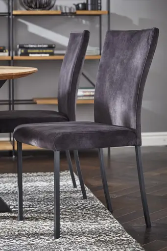 Stuhl 4110 - Stoff, Anthrazit