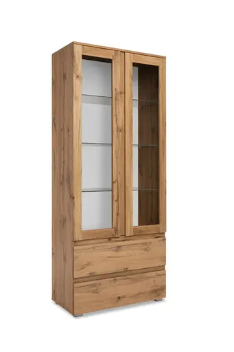 Vitrine- Eiche Dekor