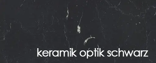Esstisch - LB ca. 200x100 cm, Keramikoptik schwarz, Schwarz