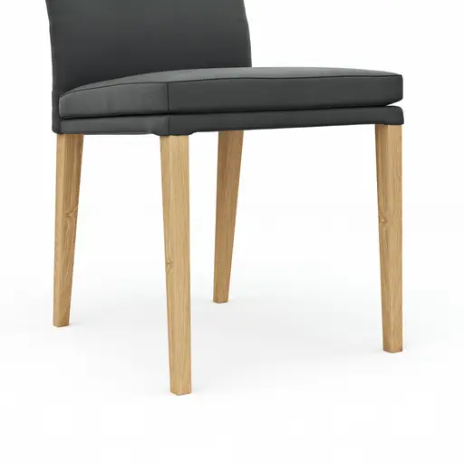 Polsterstuhl 3190 - Leder, Anthrazit