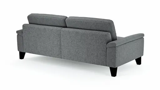 Sofa Oviedo - 3-Sitzer, Stoff, Grau