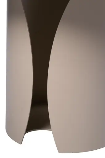 Couchtisch - Ø/H ca. 60x42 cm, Marmoroptik hell, Cremeweiß