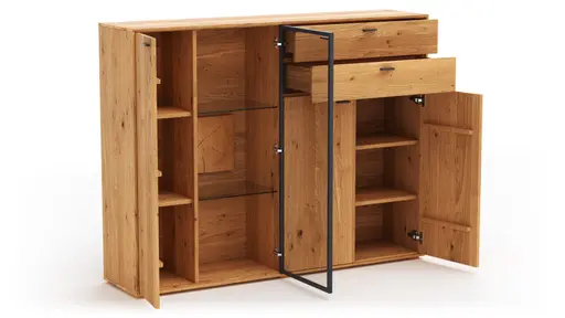 Highboard Fibra - Asteiche massiv