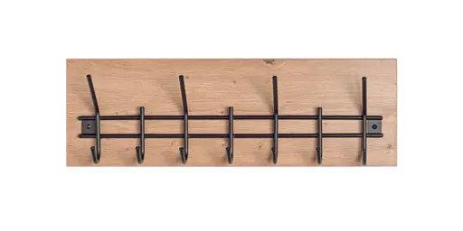 Wandgarderobe - B ca. 60 cm, Eiche Nachbildung