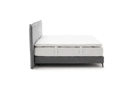 Boxspringbett Contur 2700 - Liegefläche ca. 180x200 cm, Stoff, Grau