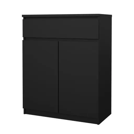 Kommode - B ca. 81 cm, Schwarz