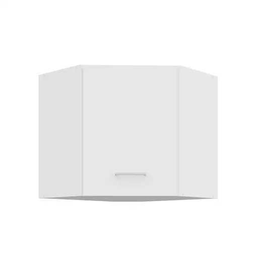 Eck-Hängeschrank- B ca. 60 cm, Weiß, Matt
