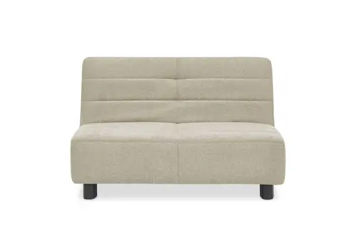 Faltsofa Easy - 2-Sitzer ohne Armlehne, ca. 140 cm inkl. Schlaffunktion, Stoff, Taupe