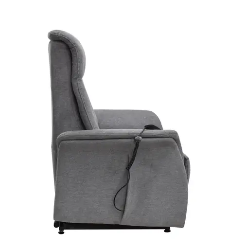 TV-Sessel MARCIO - Aufstehhilfe, Relaxfunktion, Stoff, Hellgrau