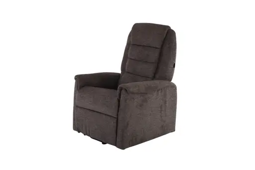 TV-Sessel MYRON - Aufstehhilfe, Relaxfunktion, Kopfteilverstellung, Stoff, Braun