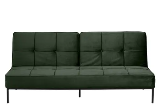 Schlafsofa - Stoff, Dunkelgrün