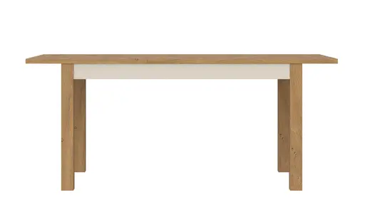 Esstisch - ausziehbar, LB ca. 140x85 cm, Stone Eiche Nachbildung, Kaschmir