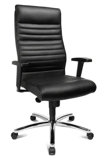 Chefsessel Ergo Work 220 - Leder, Schwarz