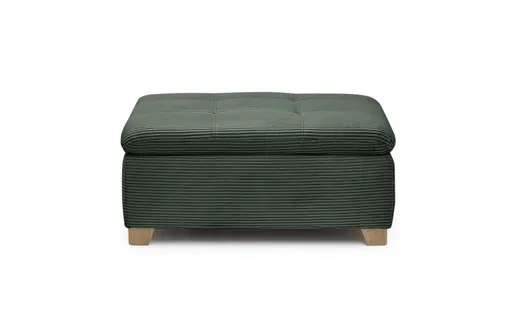 Hocker JAMILA - Stoff, Grün