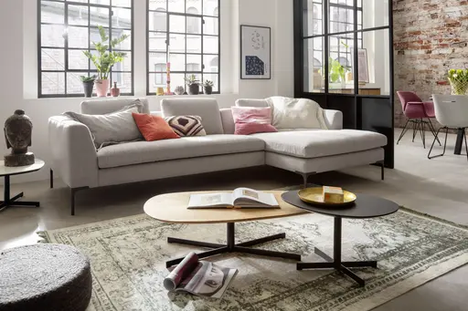 Beistelltisch Eir - LBH ca. 60x45x35 cm, MDF, Schwarz