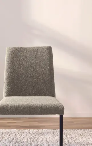 Stuhl Olvera - Stoff, Taupe