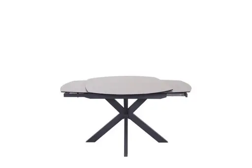 Esstisch MEGGIE - ausziehbar, LB ca. 130x100 cm, Keramik, Grau