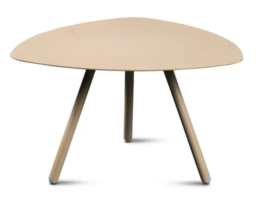 Beistelltisch - LB ca. 60x60 cm, Cremeweiß