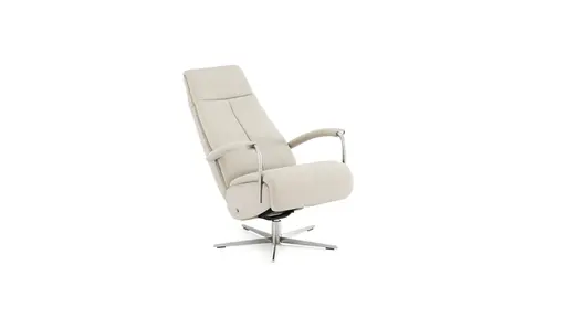 Relaxsessel Rafael - inkl. Relaxfunktion, Stoff, Beige